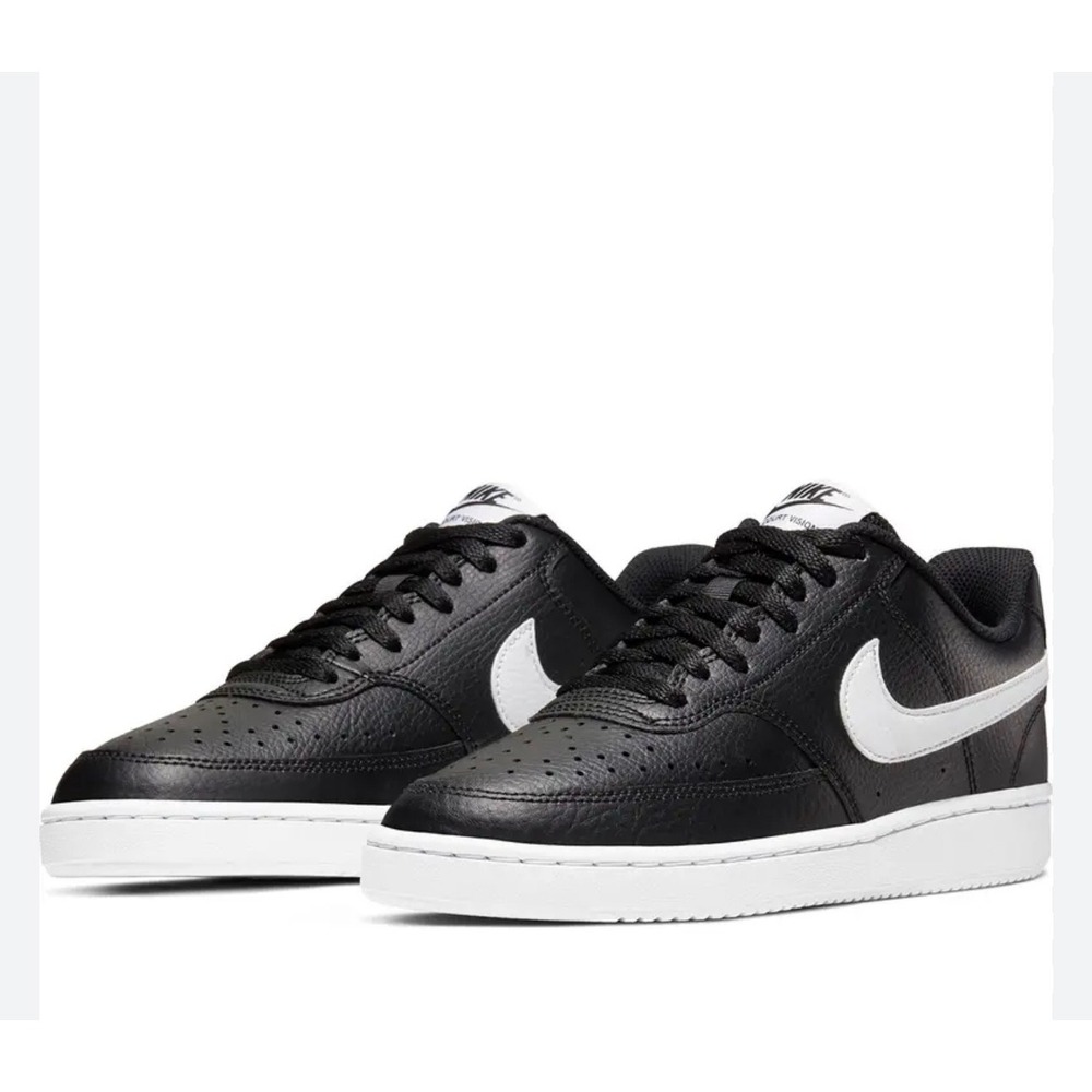 Nike Court Vision Low Next Nature M Sz14 Black White DH2987-001 Sneaker leather